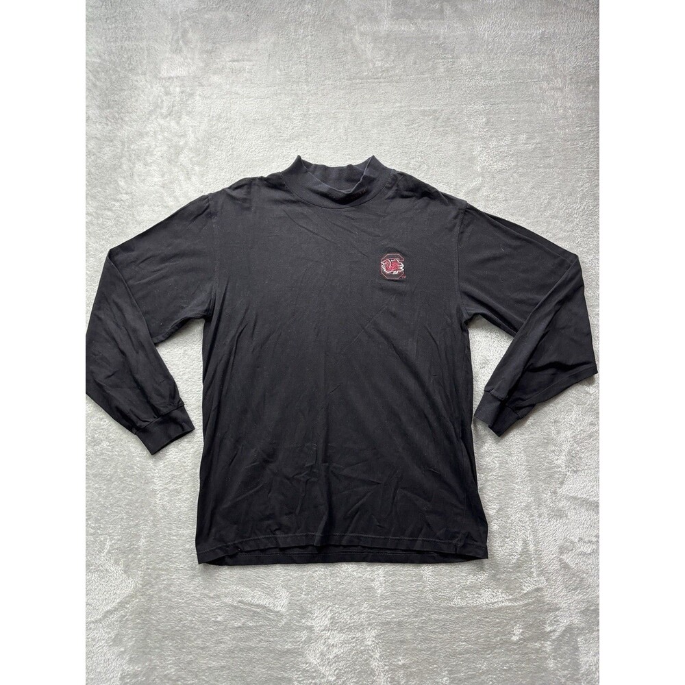 South Carolina Gamecocks Colosseum Mock Neck Long Sleeve Shirt Men’s L Black